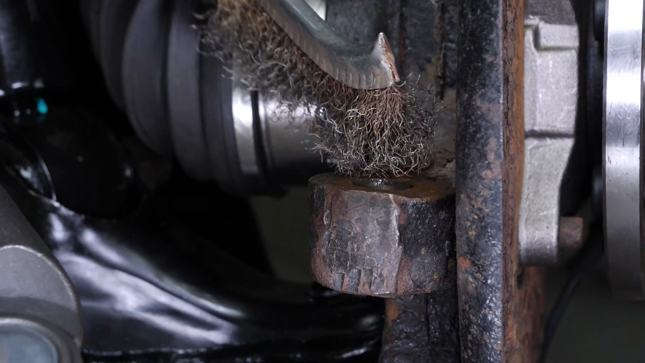 Put the outer tie rod back