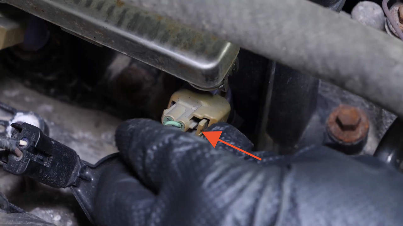 Access the spark plug