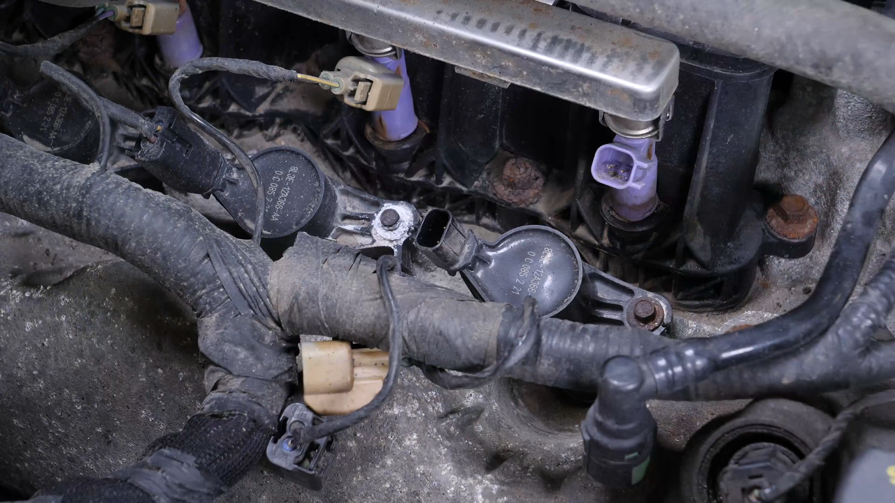 Access the spark plug