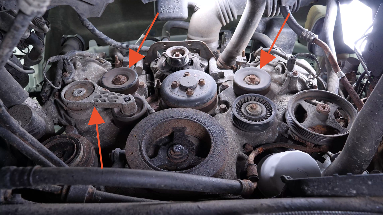 Remove the idler pulley