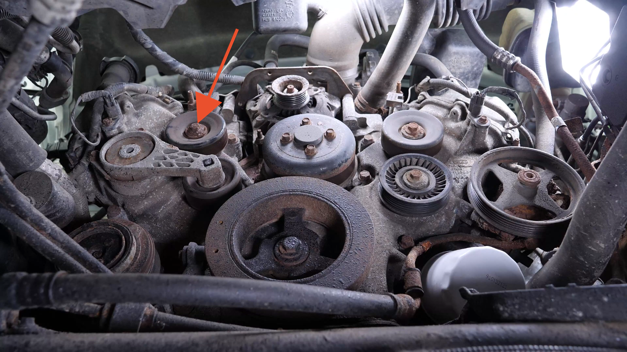 Remove the idler pulley