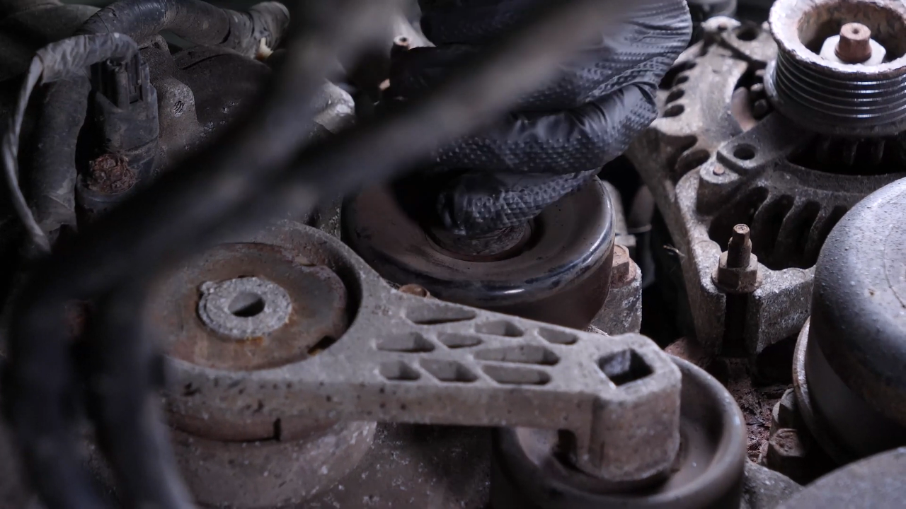 Remove the idler pulley