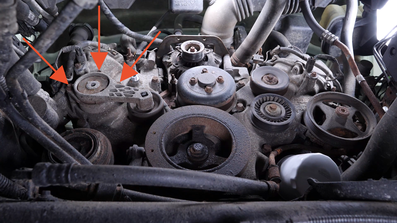 Remove the tensioner pulley