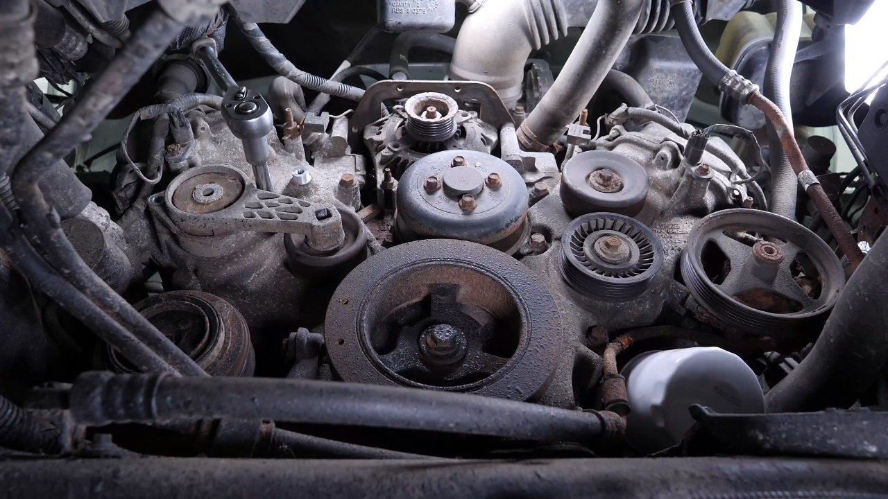 Remove the tensioner pulley