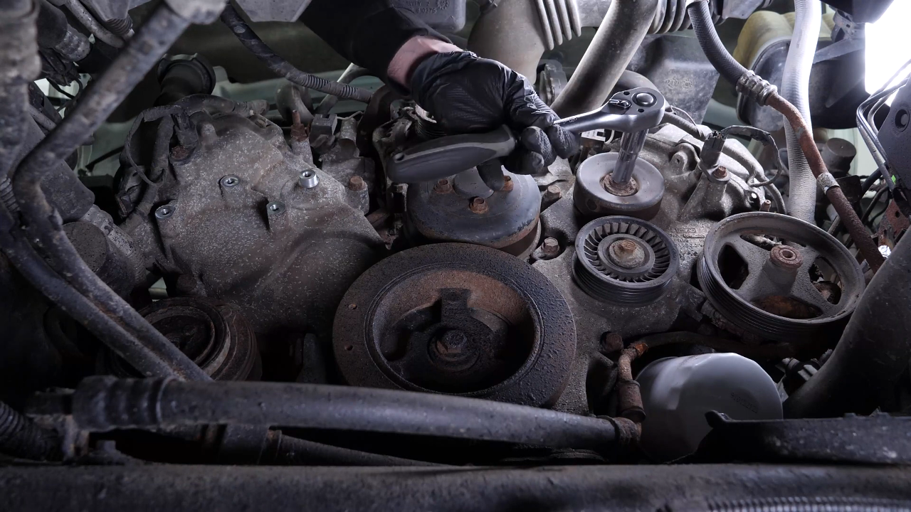 Remove the tensioner pulley