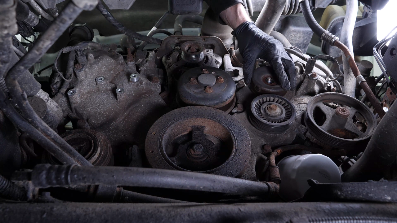 Remove the tensioner pulley