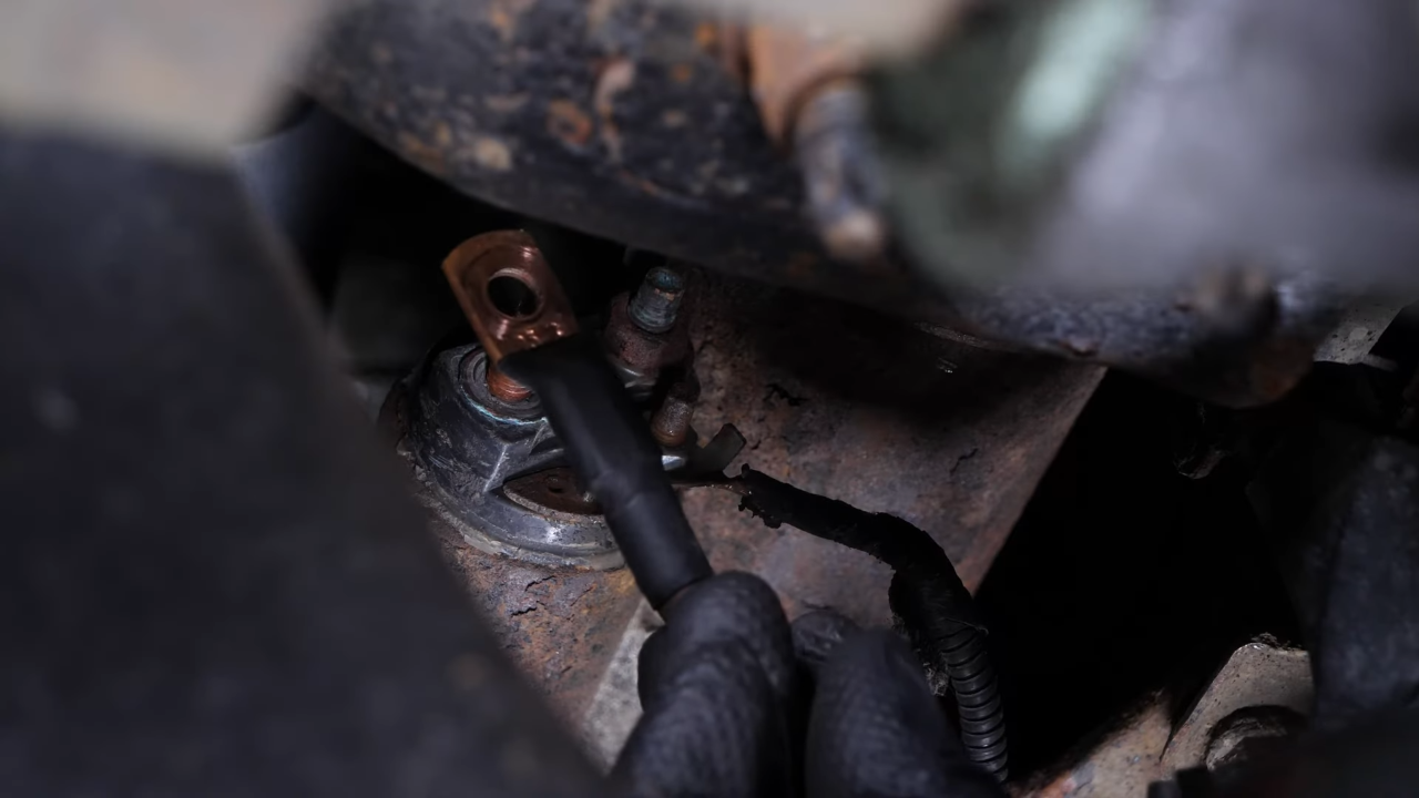 Disconnect the starter