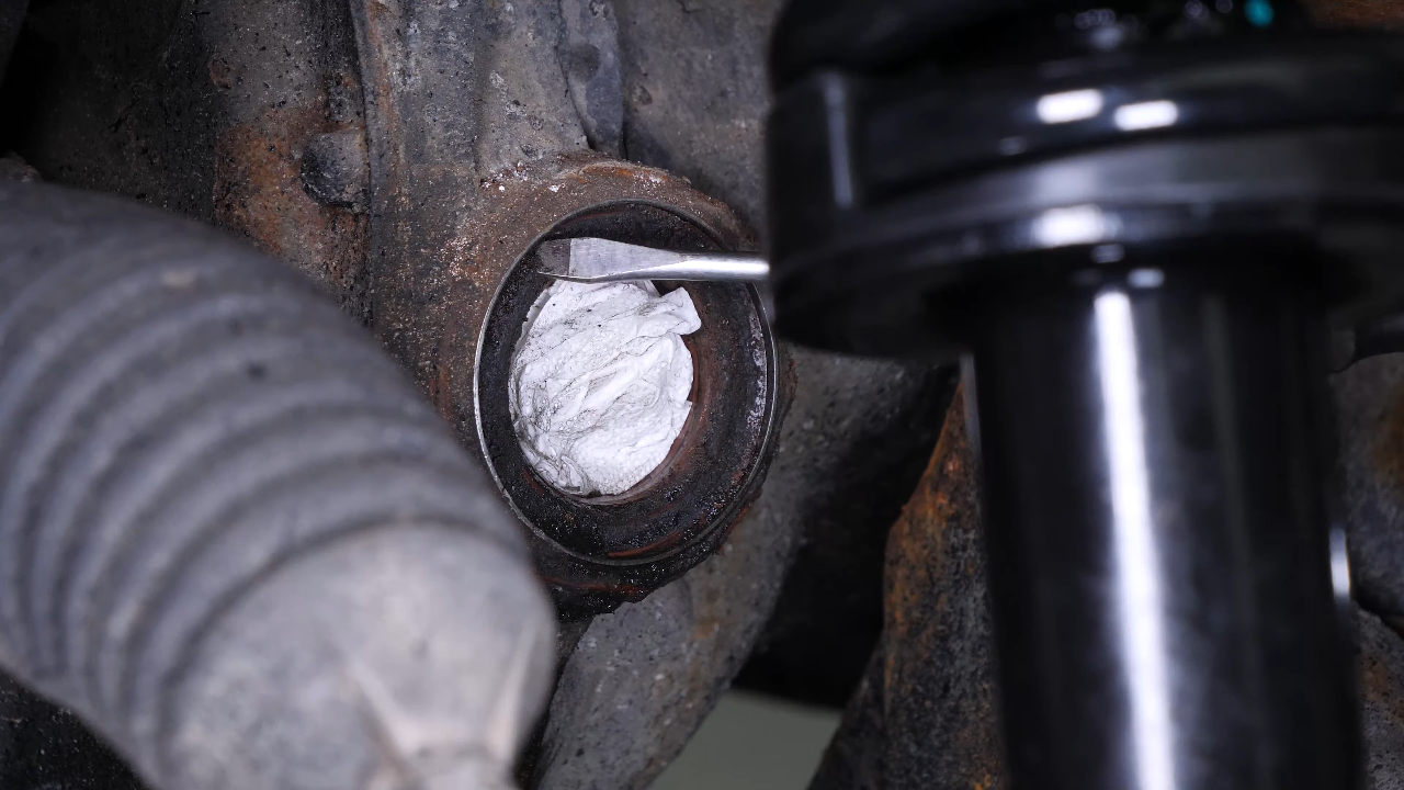Prepare the installation of the new part