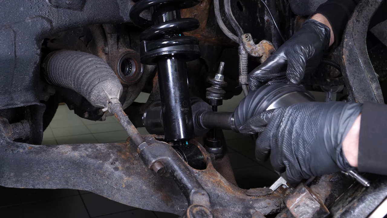 Install the new CV axle