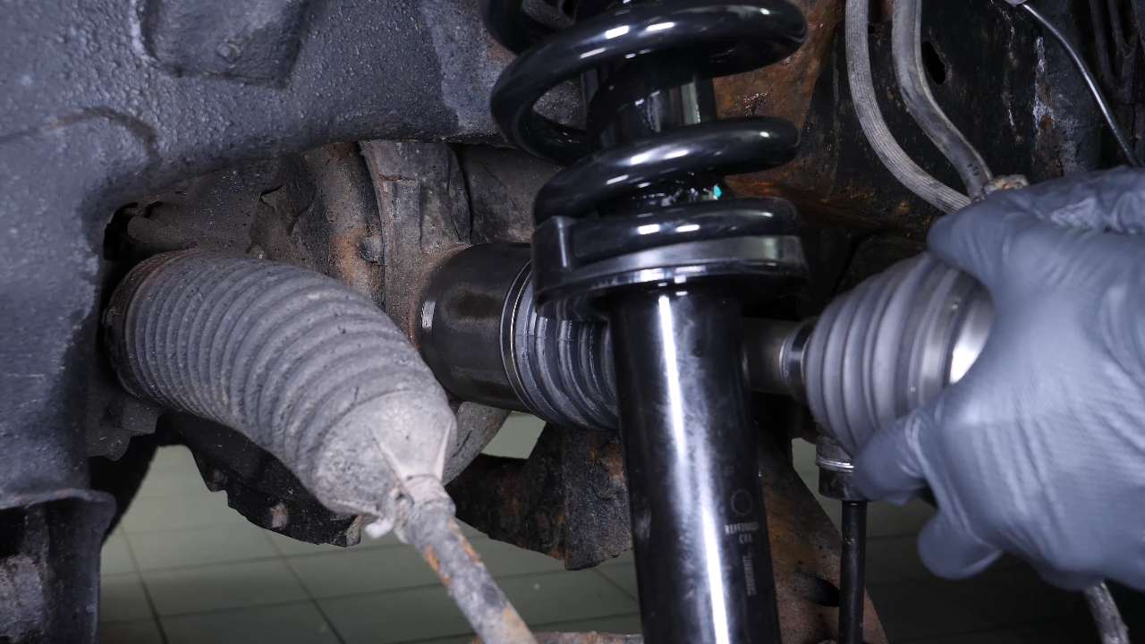 Install the new CV axle