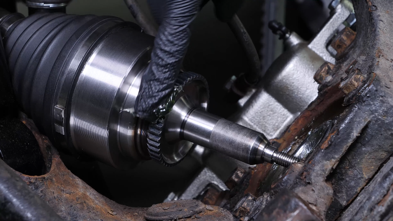 Finalise the CV axle reassembly