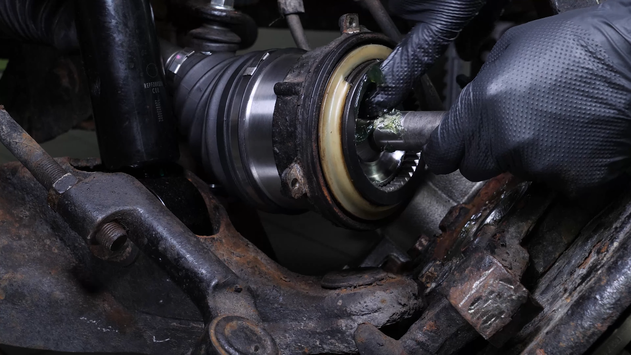 Finalise the CV axle reassembly