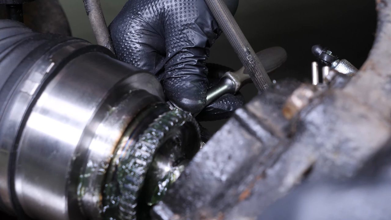Finalise the CV axle reassembly