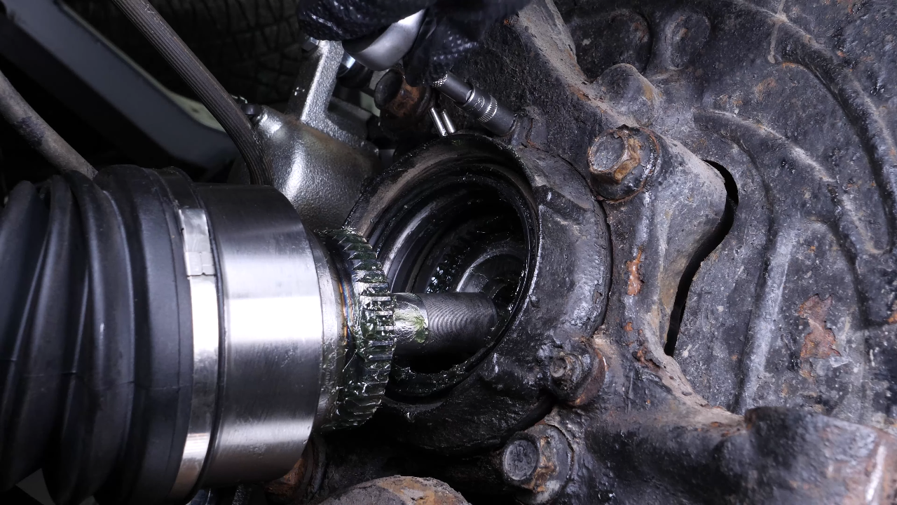 Finalise the CV axle reassembly