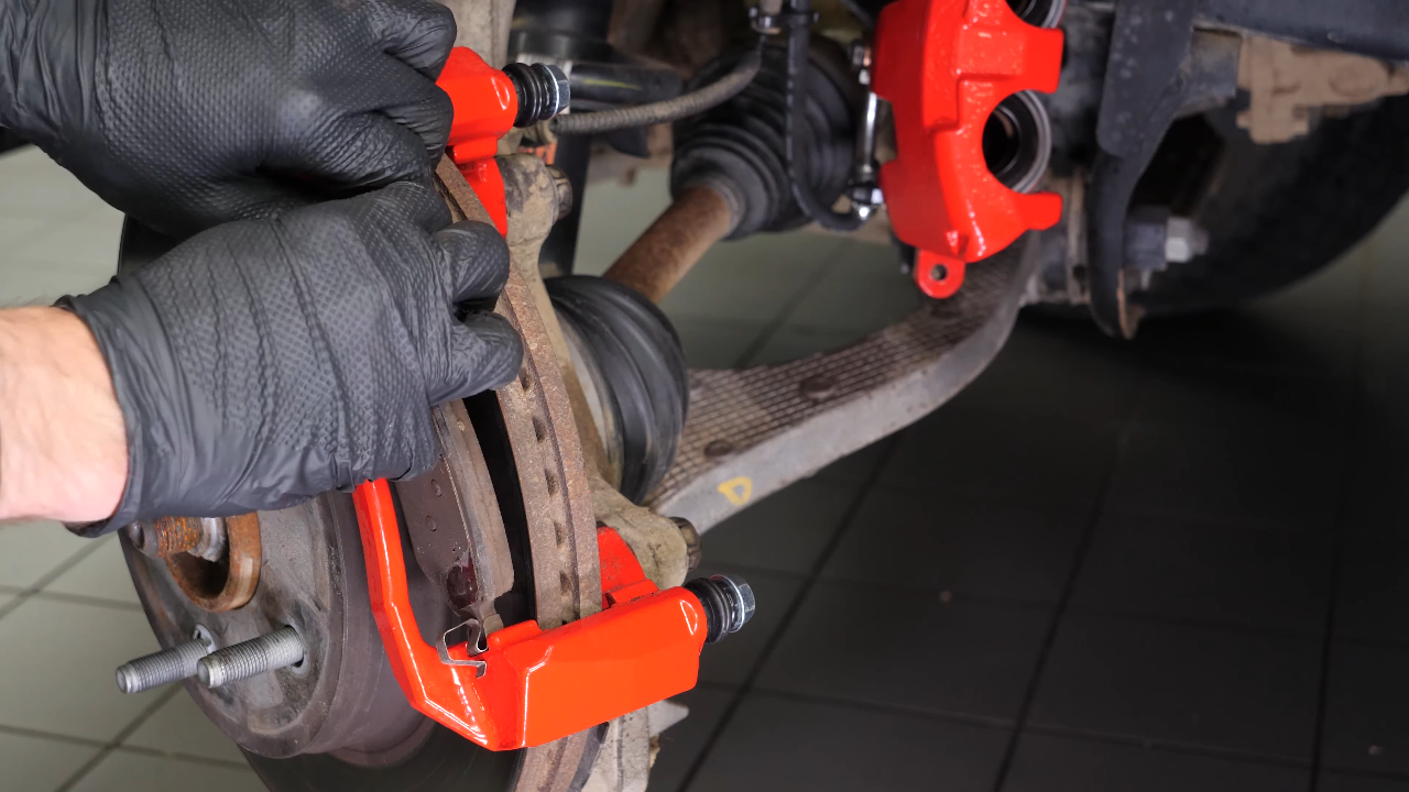 Remove the brake pads