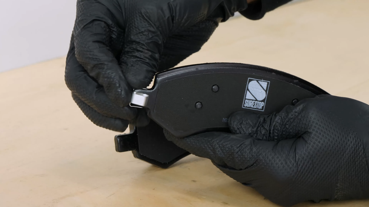 Place the new brake pads