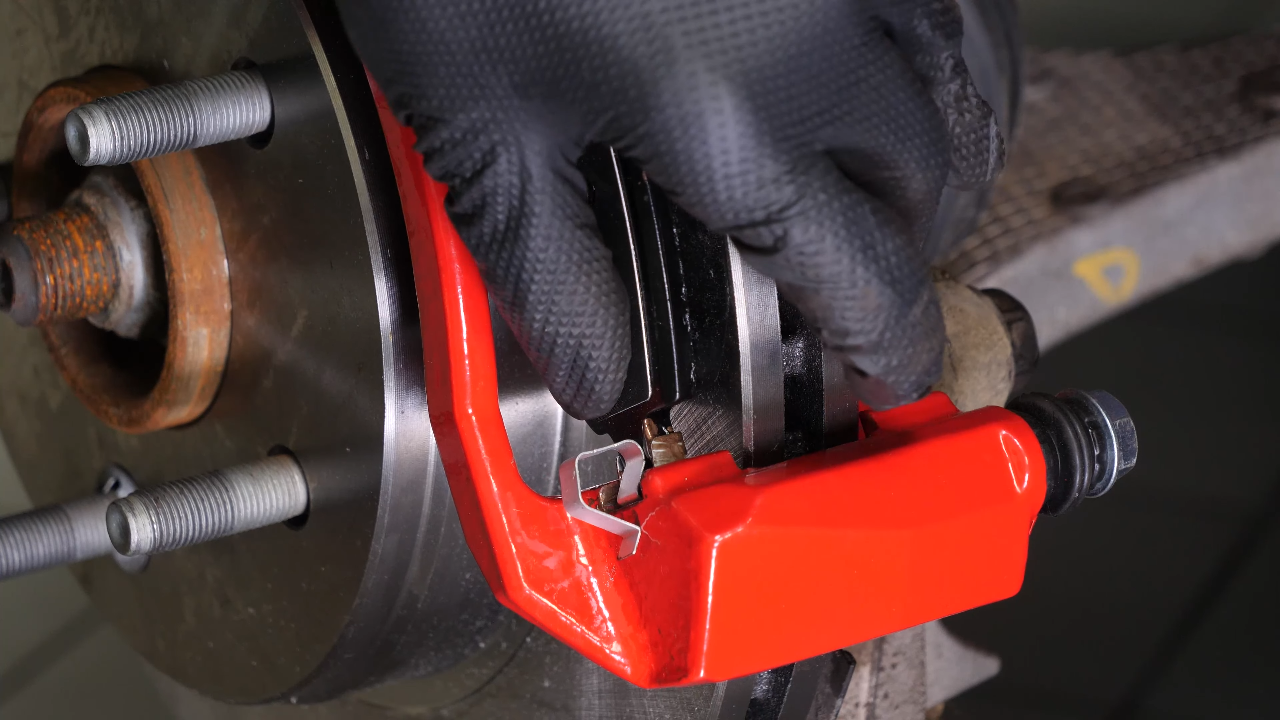 Place the new brake pads