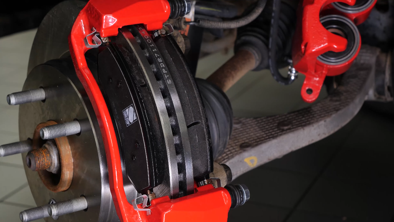 Place the new brake pads