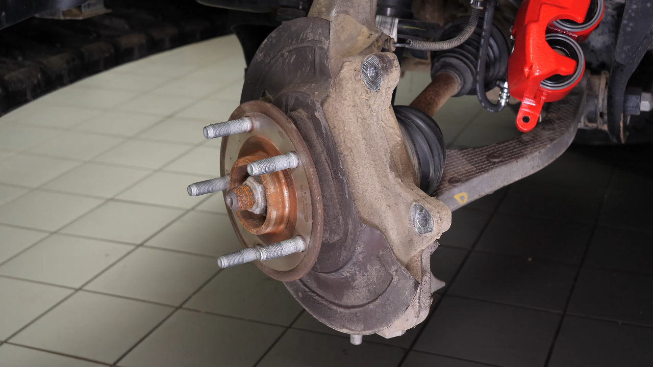 Remove the brake disc