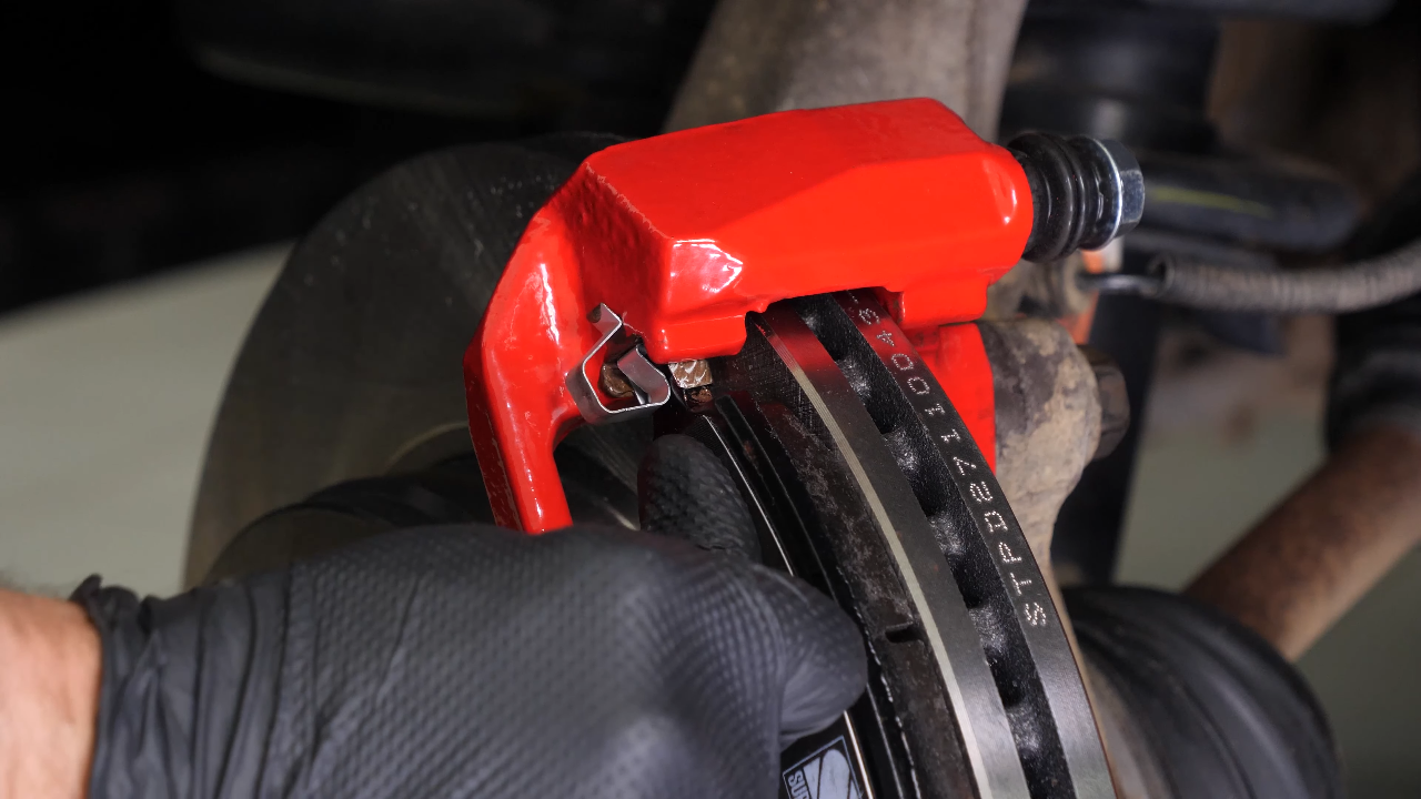 Place the new brake pads