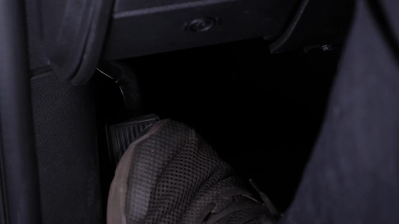 Open the brake fluid reservoir