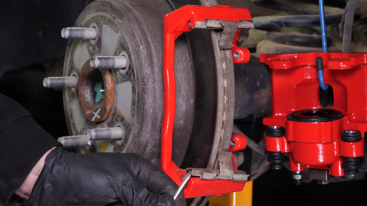 Remove the brake pads