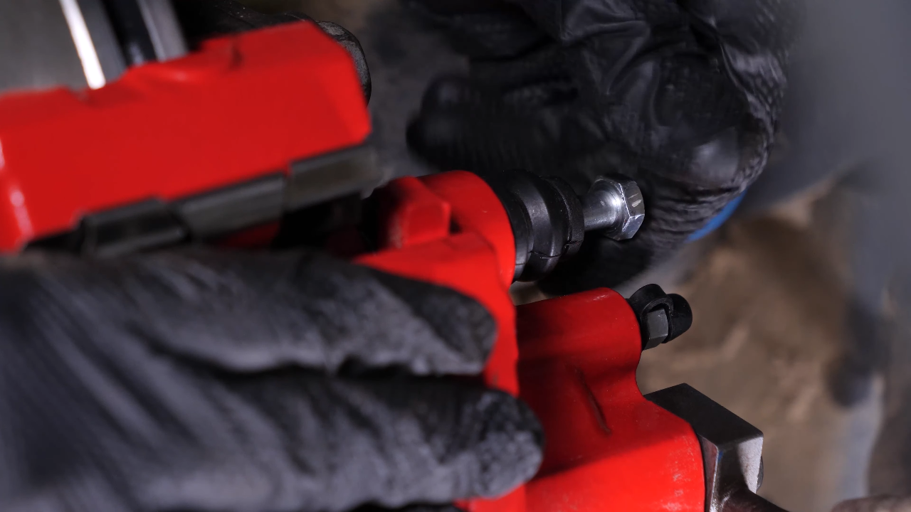 Put the brake caliper back