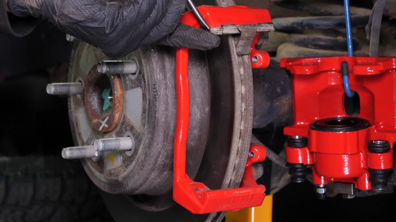 Remove the brake pads