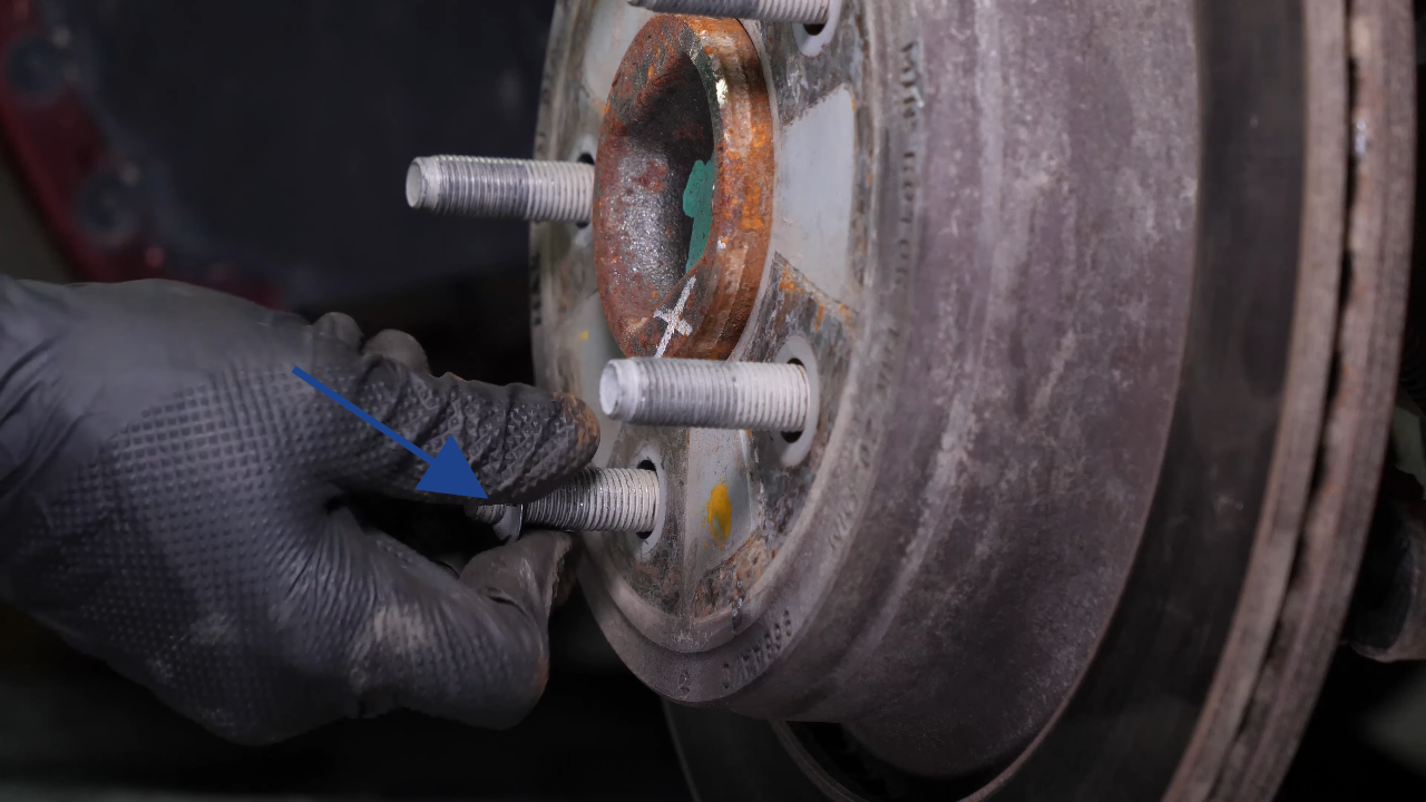 Remove the brake disc