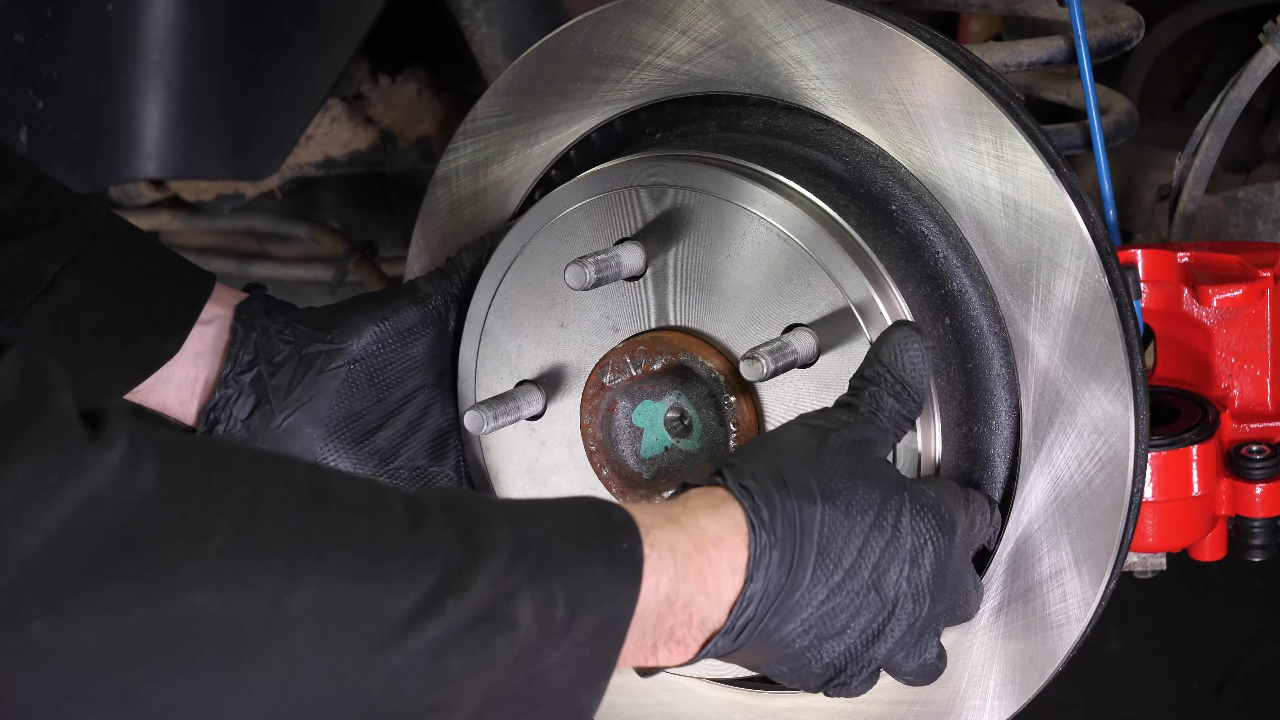 Install the new brake disc