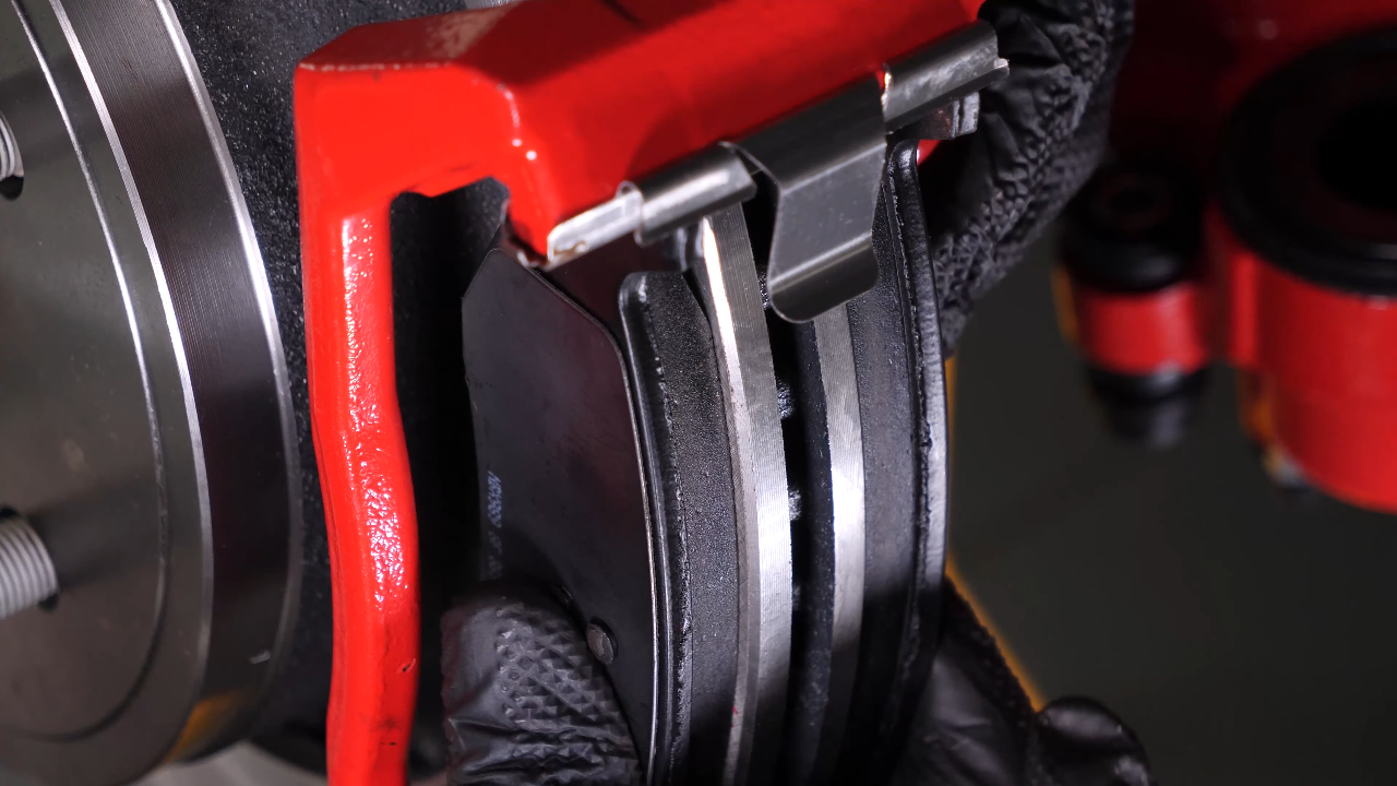 Place the new brake pads