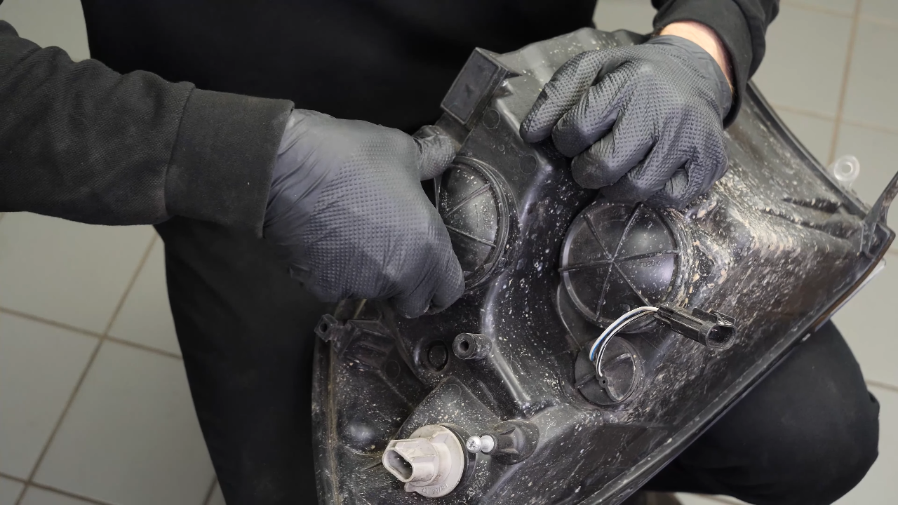 Replace the low beam bulb