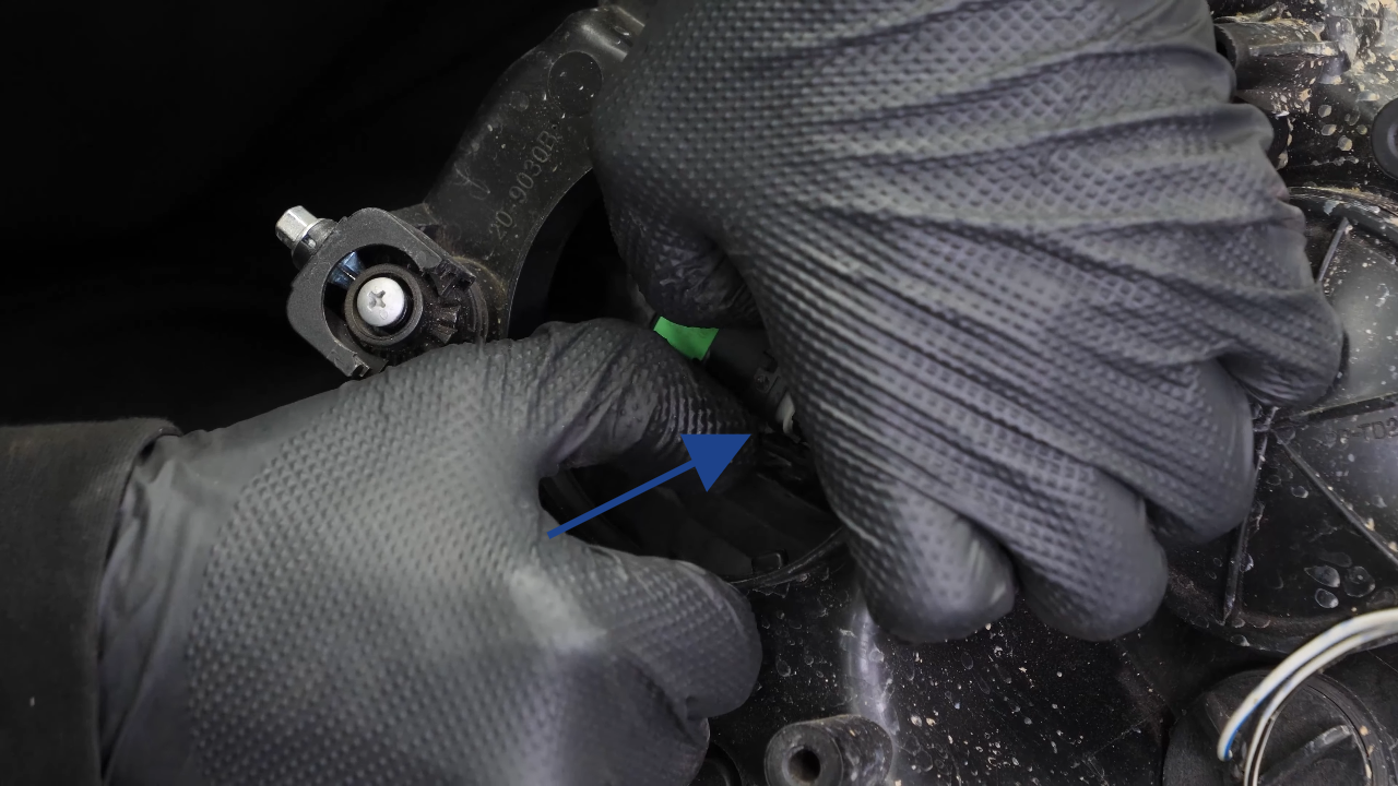 Replace the low beam bulb
