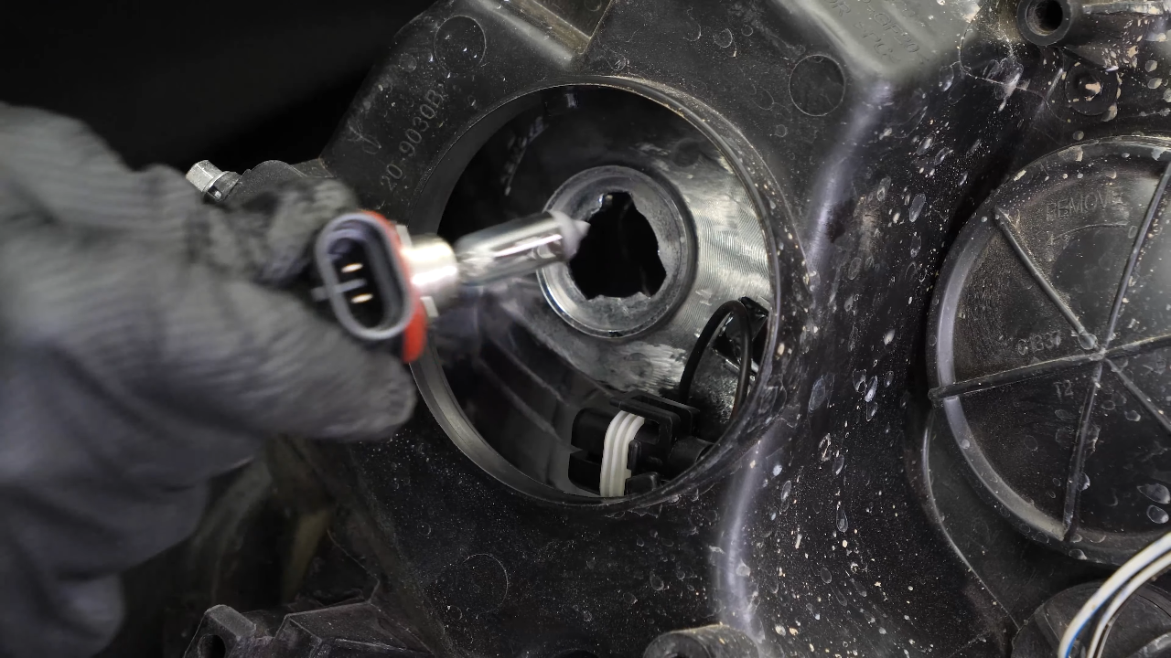 Replace the low beam bulb