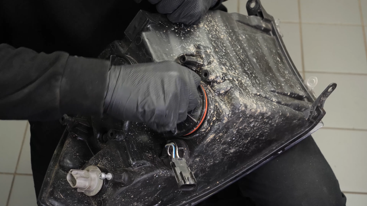 Replace the high beam bulb