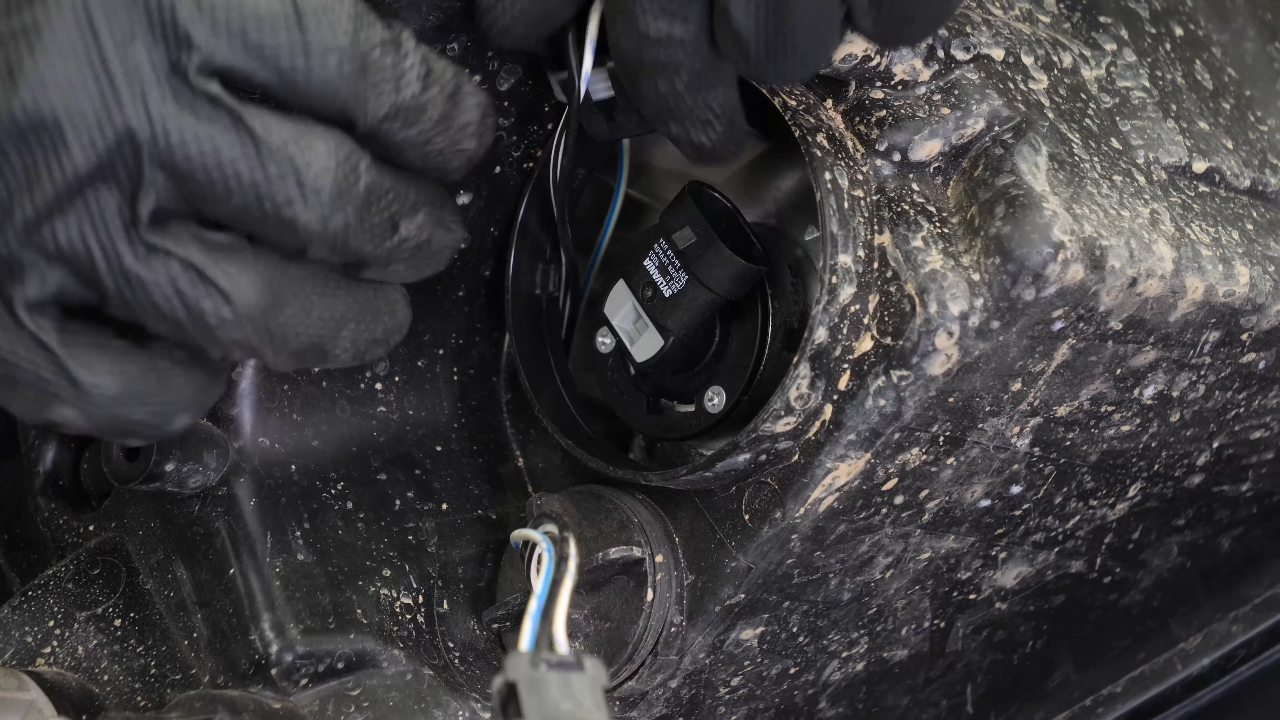 Replace the high beam bulb