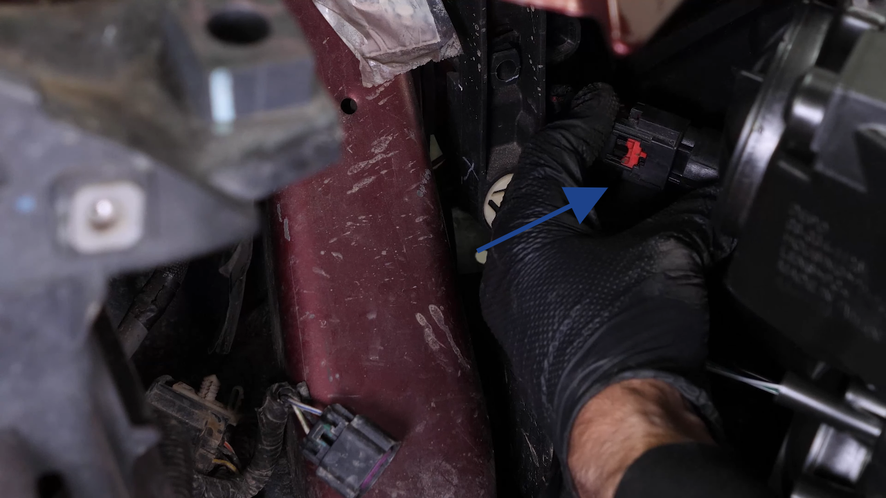 Put the headlight assembly back in
