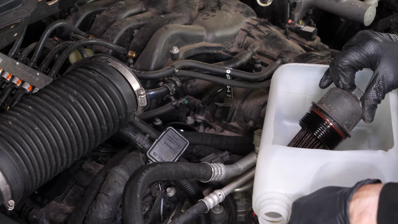 Remove the oil filter