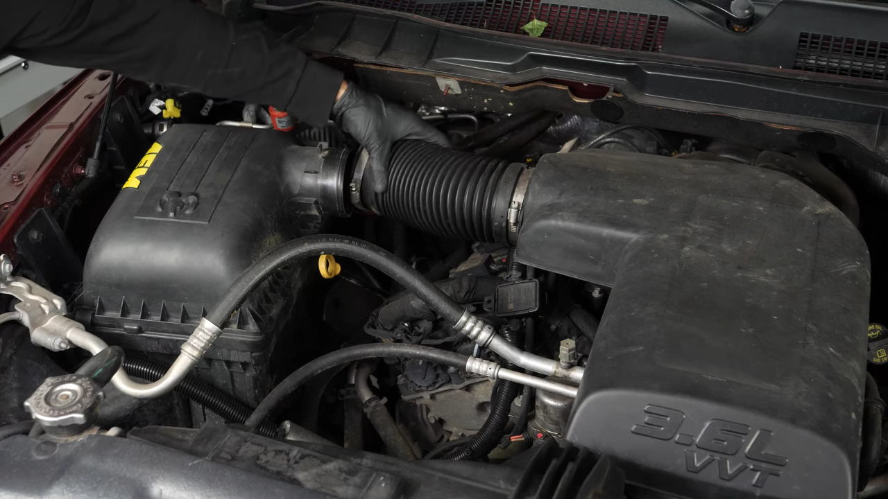 Access the spark plug