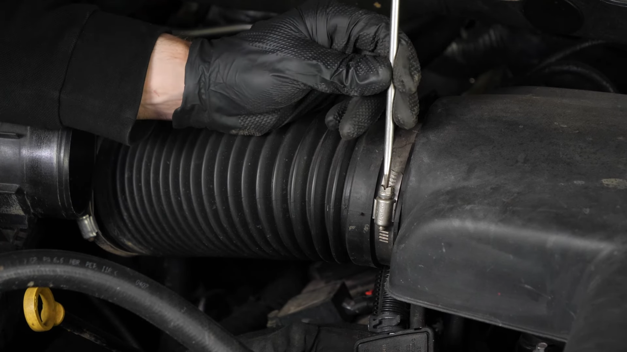 Access the spark plug