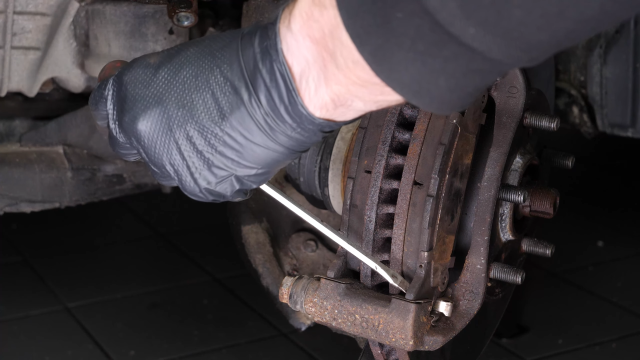Remove the brake pads
