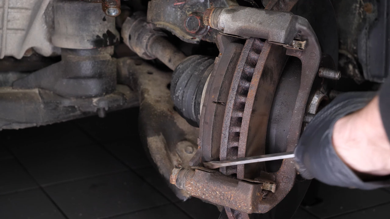Remove the brake pads