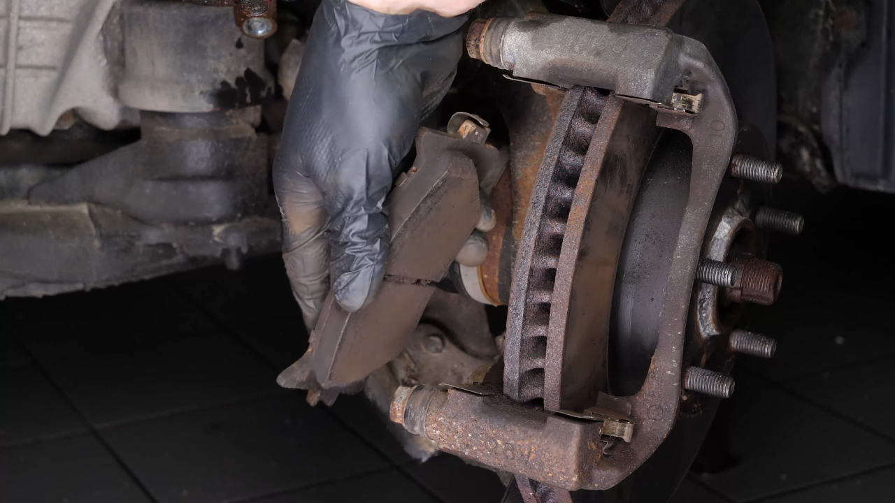 Remove the brake pads