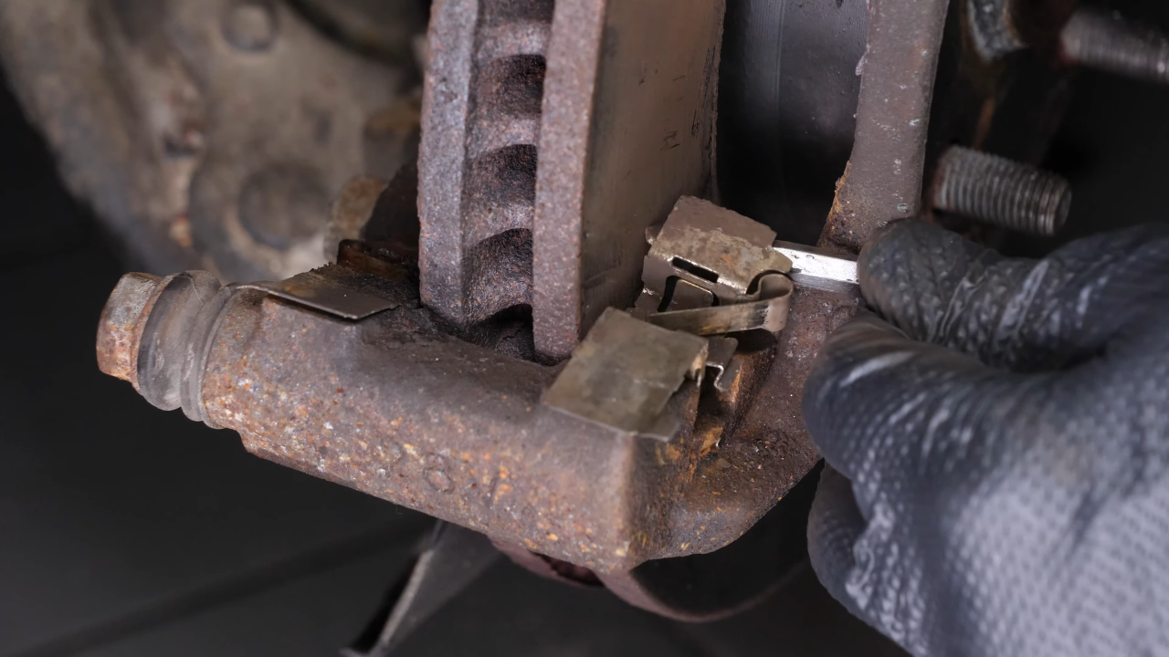Remove the brake pads