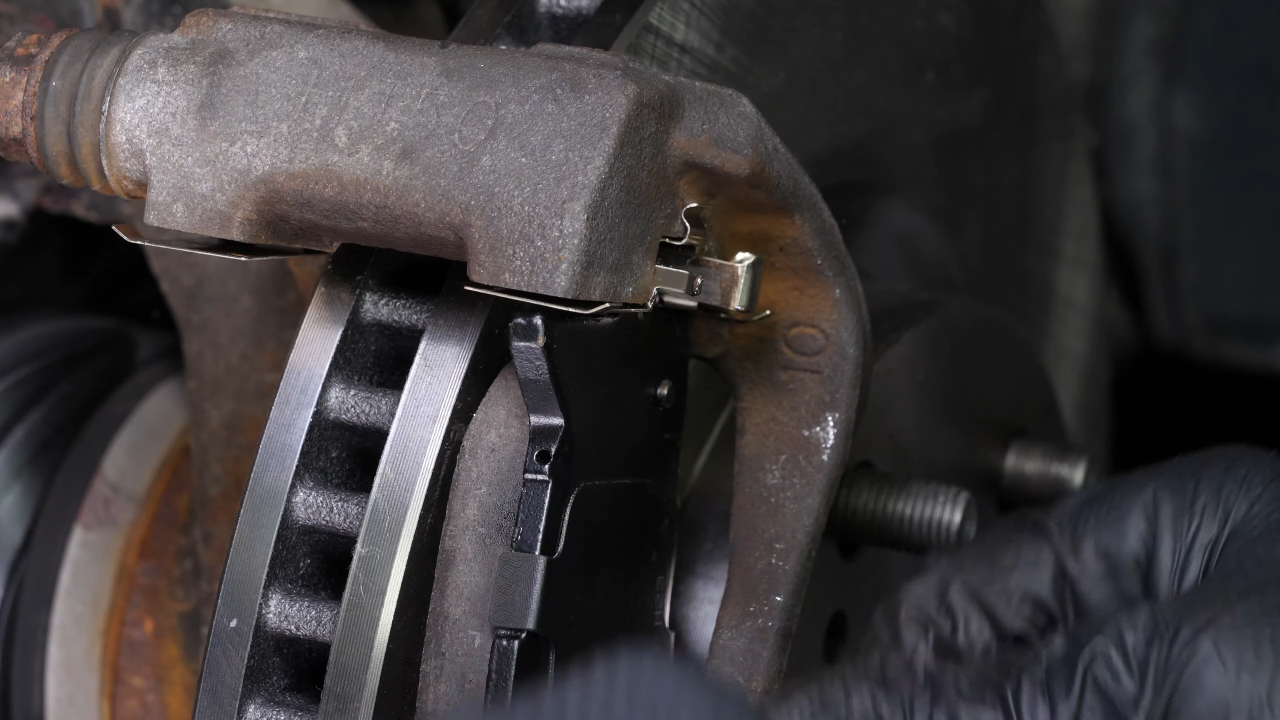 Place the new brake pads