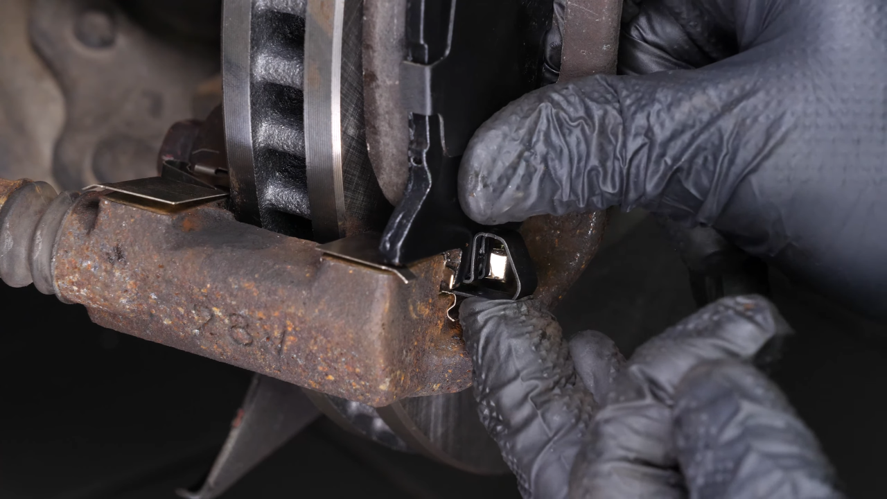 Place the new brake pads
