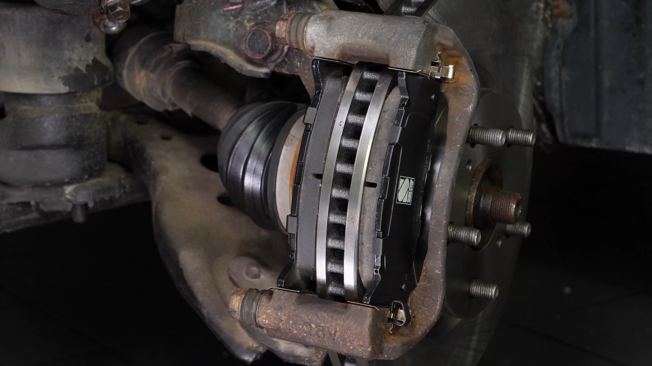 Place the new brake pads