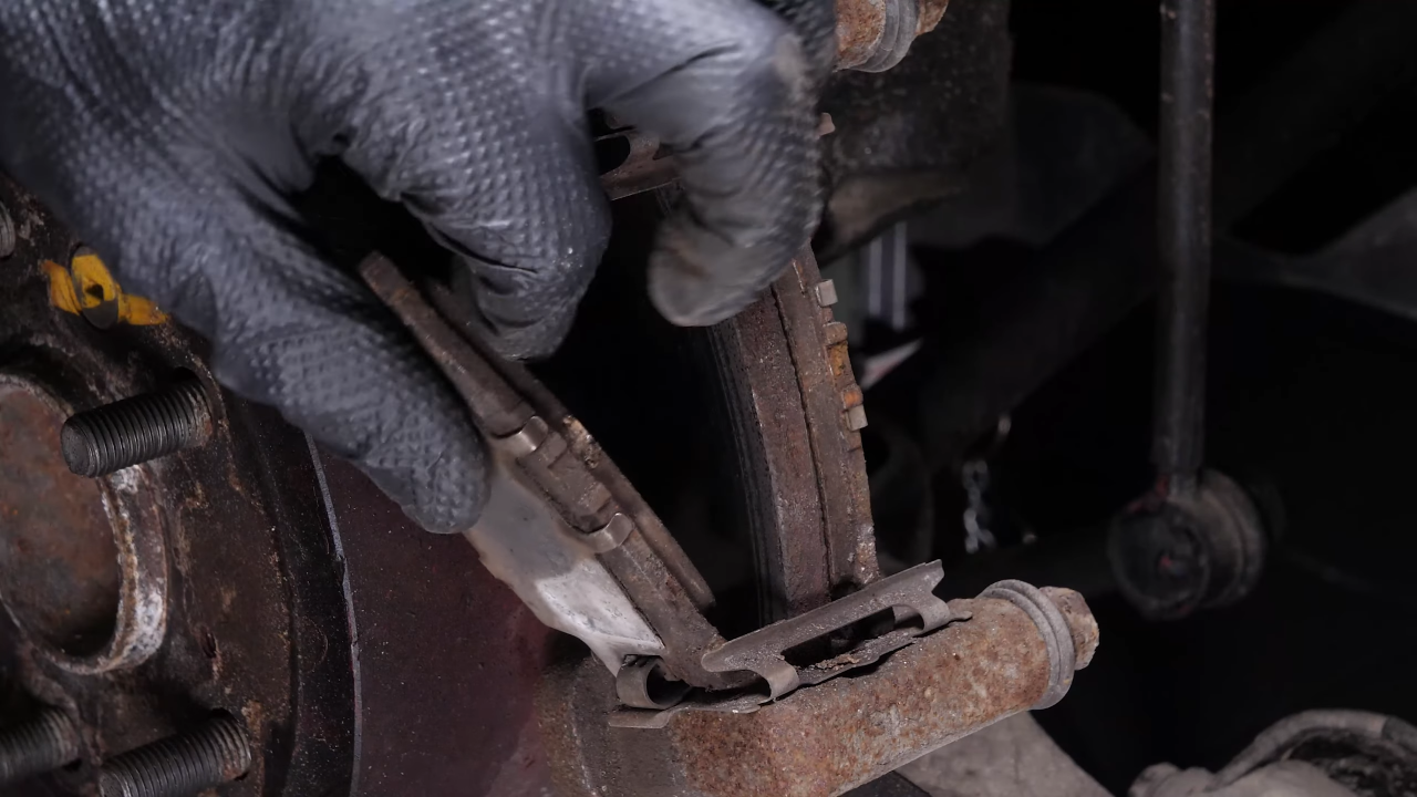 Remove the brake pads