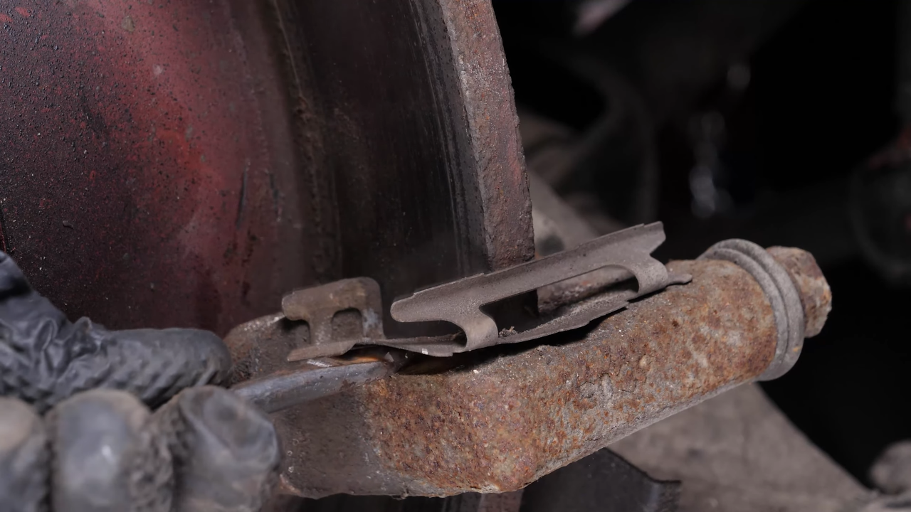 Remove the brake pads