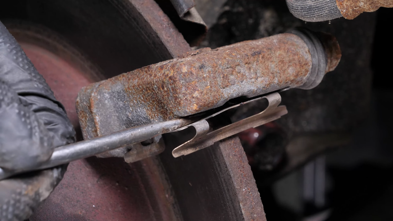 Remove the brake pads